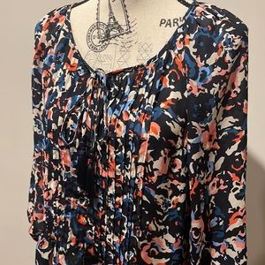 TASLLE TIE NECK 7/8 sleeve BLOUSE